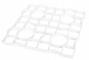 Kratka Trawnikowa 50x50x2,5 Cm Biała 300t/m2