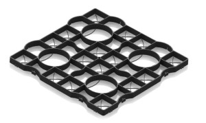 Kratka Trawnikowa 50x50x2,5 Cm Czarna 300t/m2