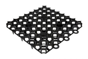 Kratka Trawnikowa 50x50 Cm Czarna 150t/m2 "kalizada"