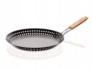 PATELNIA NA GRILLA warzyw mięs stalowa ryb 31 cm
