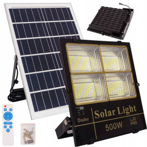 Lampa Naświetlacz Halogen Led Solarny 500w + Pilot