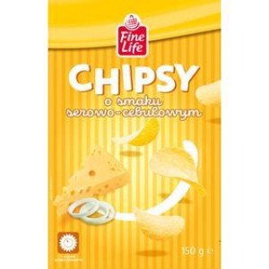 Fine Life Chipsy O Smaku Ser Z Cebulką 150 G
