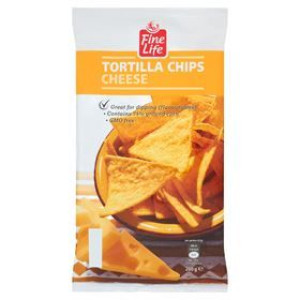 Fine Life Tortilla Chips Cheese Trójkątne Chipsy Kukurydziane 200 G