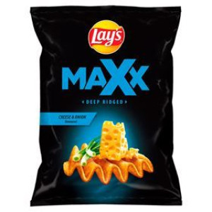 Lay's Maxx Chipsy Ziemniaczane O Smaku Sera I Cebulki 210 G