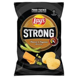 Lays Strong Chip. 130g Cheese&jalapeno