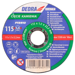 Dedra Tarcza Do Cięcia Kamienia 115x1,5x22,2mm F13412