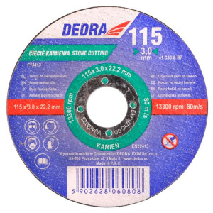 Dedra Tarcza Do Cięcia Kamienia 115x3,0x22,2mm F13413