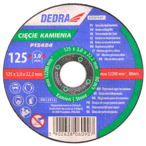 Dedra Tarcza Do Cięcia Kamienia 125x3,0x22,2mm F13424