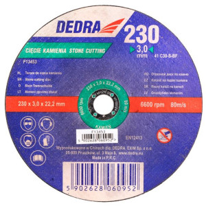 Dedra Tarcza Do Cięcia Kamienia 230x3,0x22,2mm F13453
