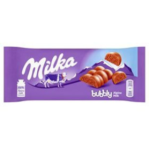Milka Bubbly Alpine Milk Czekolada Mleczna W Środku Napowietrzona 90 G