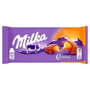 Milka Caramel Czekolada Mleczna Z Nadzieniem Karmelowym 100 G