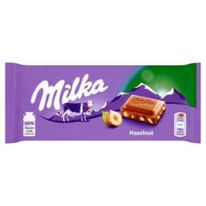 MILKA Czekolada HAZELNUTS ORZECHOWA 100g