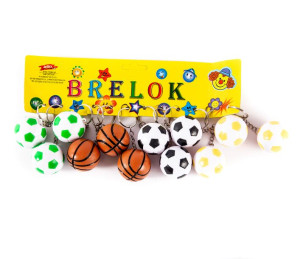 Sportowy Brelok Do Kluczy Zawieszka Piłka 12szt
