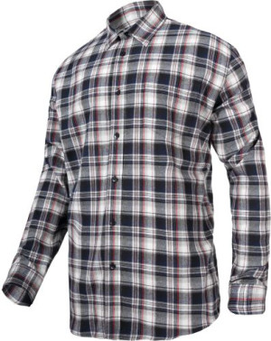 Koszula Flanelowa Szaro Czarna W Kratę Rozmiar L Lahti Pro L4180403