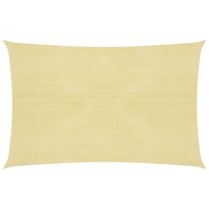 Żagiel przeciwsłoneczny, 160 g/m², beżowy, 2,5x3,5 m, HDPE