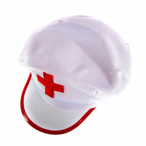 Czapka Biała Lekarz Medyk Pielębniarka Przebranie