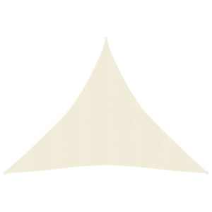 Żagiel przeciwsłoneczny, 160 g/m², kremowy, 4,5x4,5x4,5 m, HDPE