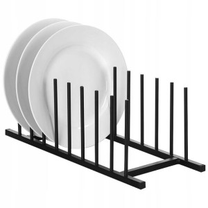 Stojak organizer na pokrywki talerze metalowy loft