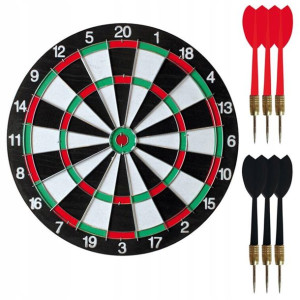 Dart lotki rzutki tarcza komplet do gry 36 cm