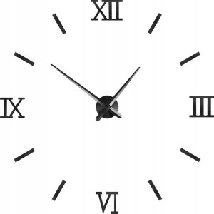 ZEGAR ŚCIENNY ścianę naklejany nowoczesny duży 3D