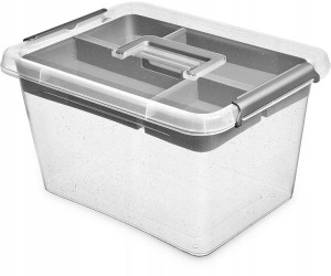 Pojemniki na żywność MIKROSREBRO organizer 15,5l