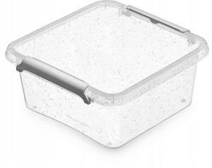 Pojemnik na żywność plastikowy mikrosrebro 0,85l