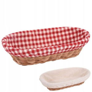 Koszyk rattan owalny na pieczywo chleb 31 cm