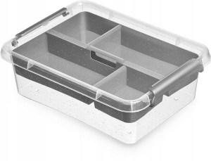 Pojemnik plastikowy box organizer pokrywa 1,15l