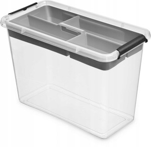 Pudło Pojemnik Plastikowy Organizer Pokrywa 13l