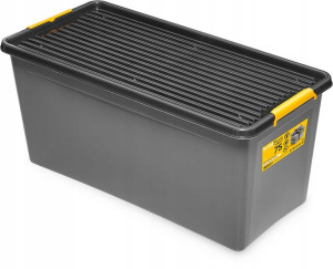 Pojemnik Plastikowy Pudło Organizer Pokrywa 75l