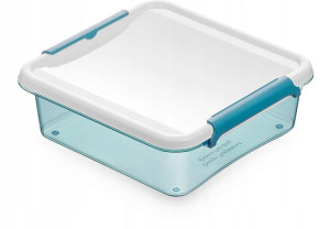 Pojemniki Plastikowe Pudło Organizer Pokrywa 0,6l