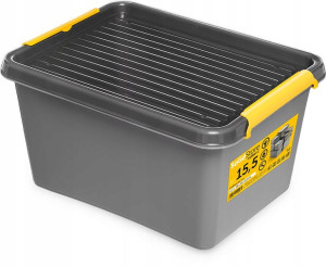 Pojemnik plastikowy pudło organizer pokrywa 15,5l