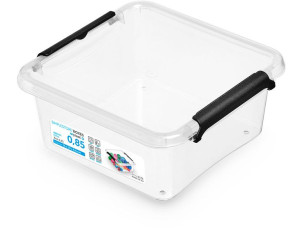 Pojemnik pudło organizer plastikowy pokrywa 0,85l