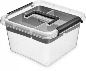 Pudło Pojemnik Organizer Plastikowy Pokrywa 9l