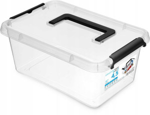 Pojemnik organizer plastikowy pudło pokrywa 4,5l