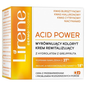 Acid Power rewitalizujący krem wyrównujący koloryt z hydrolatem