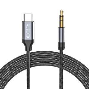 Kabel audio Tech-Protect Ultraboost USB-C/mini Jack 3.5mm 100cm Black