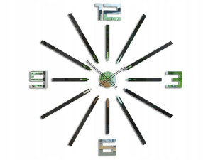 Zegar ścienny BIG CLOCK lustro - 115 cm