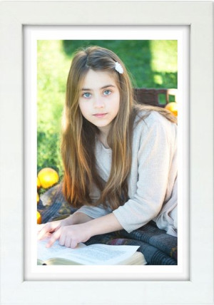 Rama Drewniana Biała Foto Ramka 24x30 Cm