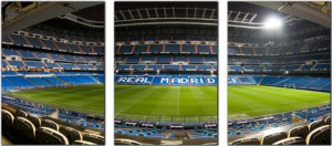 3 x OBRAZ Santiago Bernabeu TRYPTYK 3 x 50x70cm