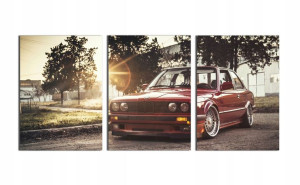 3 x OBRAZ TRYPTYK 3 x 30x40cm Bmw auto
