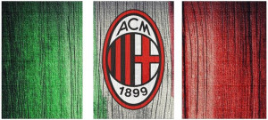 3x Obraz Na Ścianę A.c. Milan Tryptyk 30x40