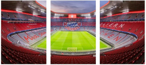 3x Obraz Na Ścianę Arena Monaco Tryptyk 20x30