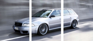 3x OBRAZ NA ŚCIANĘ AUDI A4 B5 auto tryptyk 30x40