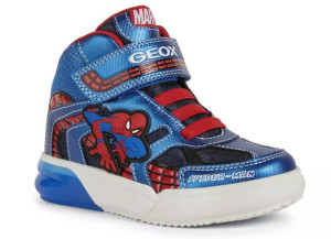 Sneakersy chłopięce GEOX J269YC SPIDER MAN LED