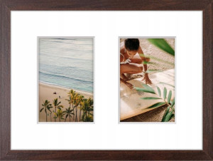 Galeria Ramka Na 2 Zdjęcia 10x15 Foto Rama Wenge