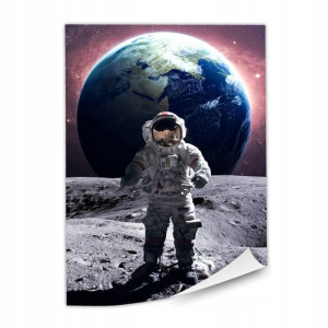 1x Plakat Astronauta Na Księżycu 60x80