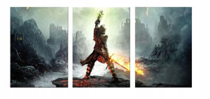 3x Obraz Na Ścianę Dragon Age 50x70