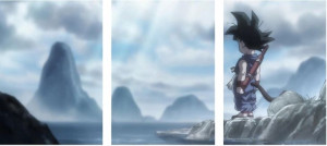 3x Obraz Na Ścianę Dragon Ball Son Goku 20x30