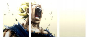 3x Obraz Na Ścianę Dragon Ball Z Vegeta 70x100